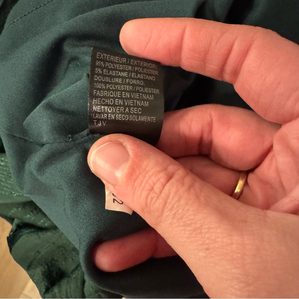 Tahari by Arthur S. Levine Emerald Green Sequin Cocktail Dress – Size 10 - Picture 10 of 11